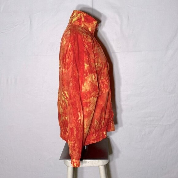 Vintage 90s Serenity Orange Full Zip Windbreaker M - Picture 5 of 10